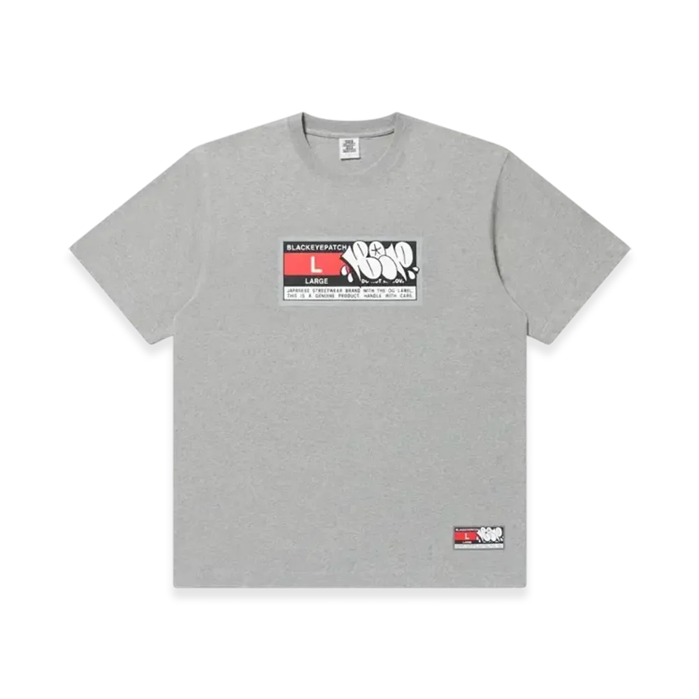 BlackEyePatch Big Sports Tag Tee "Heather Grey"