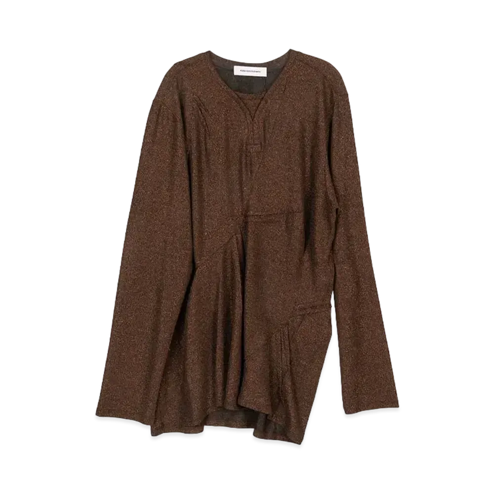KIKO KOSTADINOV Deultum Darted Top "Sparkle Brown"