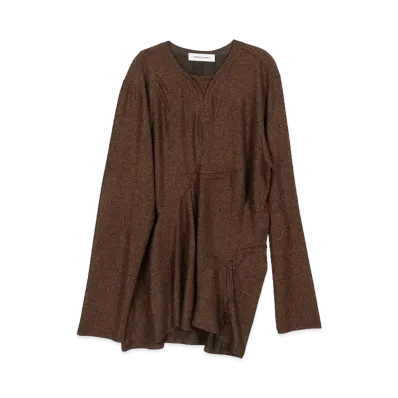 KIKO KOSTADINOV Deultum Darted Top "Sparkle Brown"