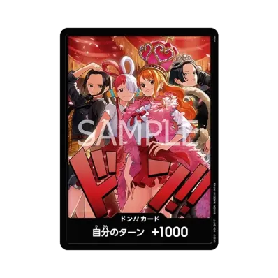 ドン!!カード : ロビン&ウタ&ナミ&ハンコック スーパーパラレル [開封 ドン!!カード : ロビン&ウタ&ナミ&ハンコック スーパーパラレル [開封
