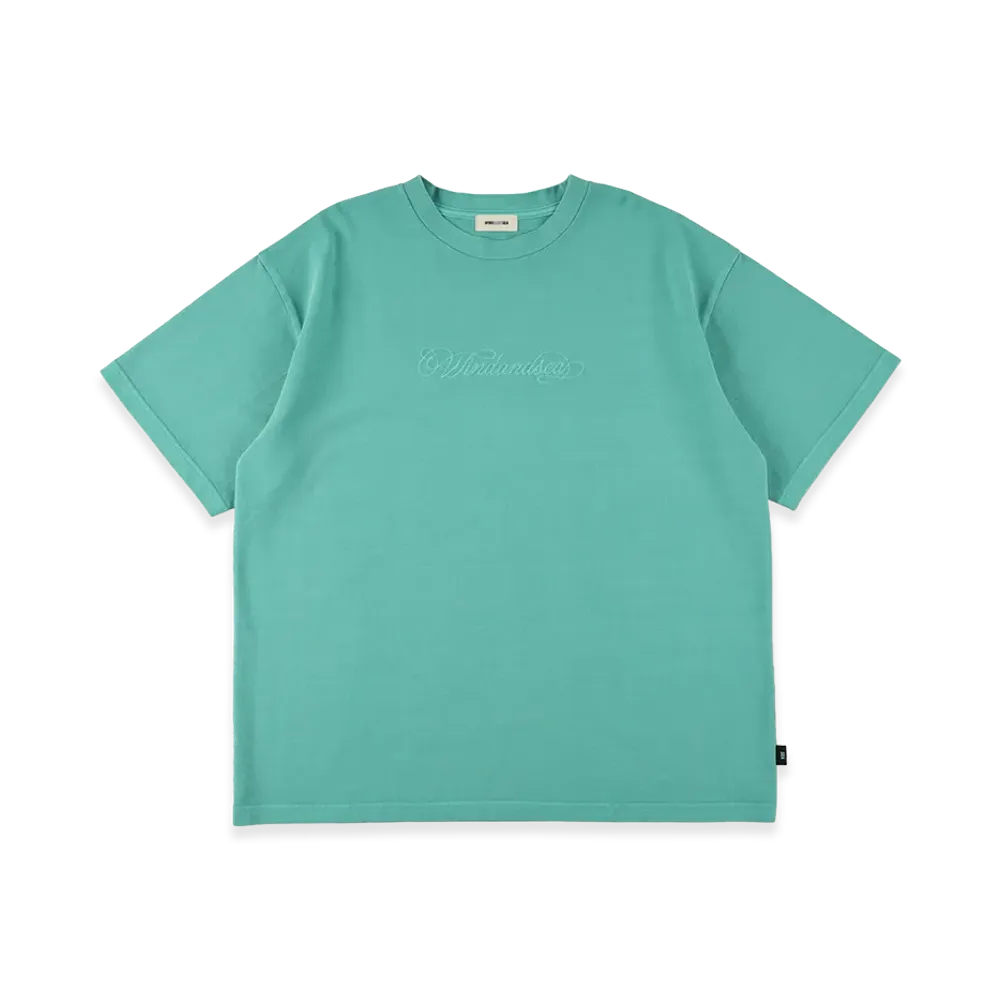 WIND AND SEA Garment Dyed Kanoko S/S Tee "Green"