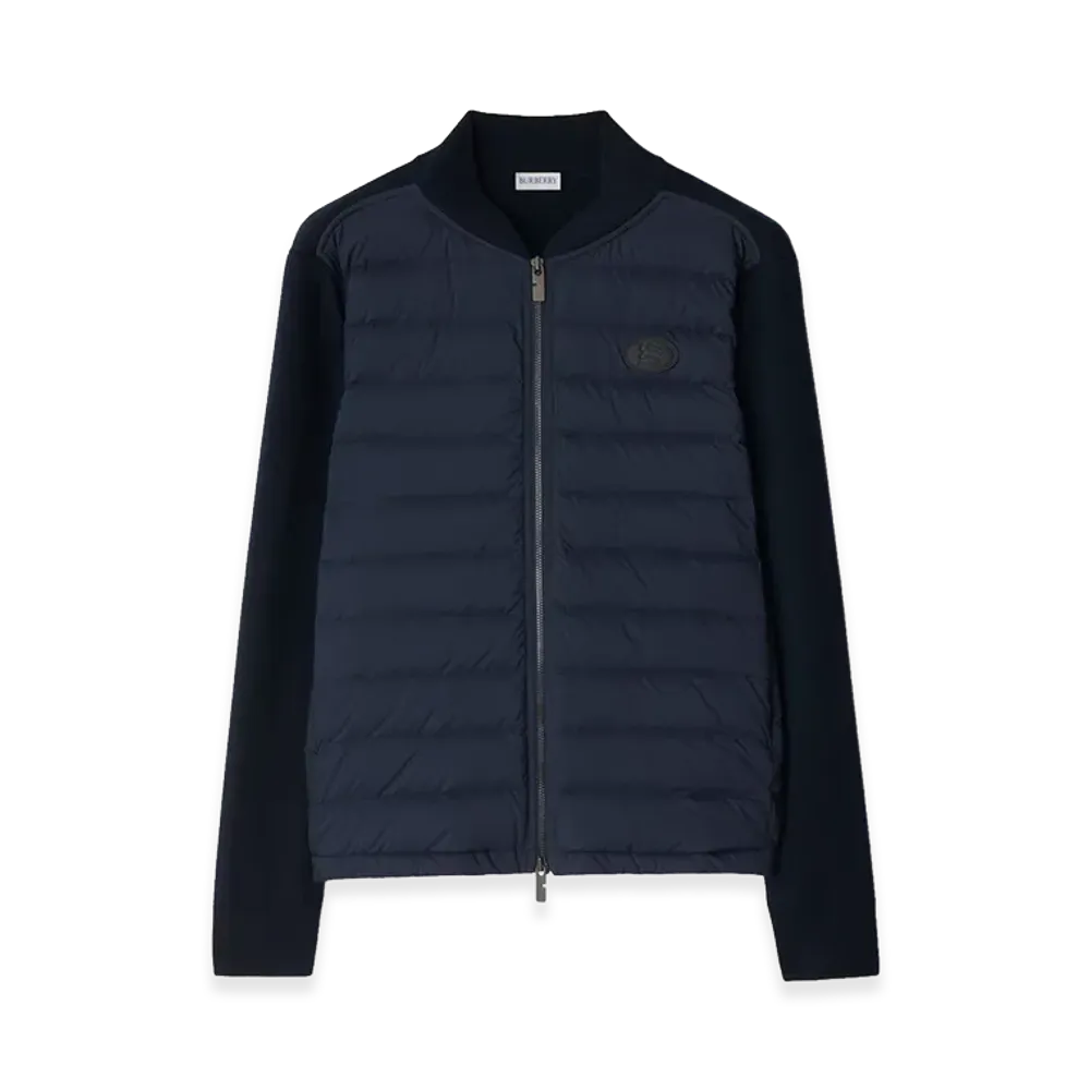 Burberry Quilted Nylon & Wool Jacket "Navy"