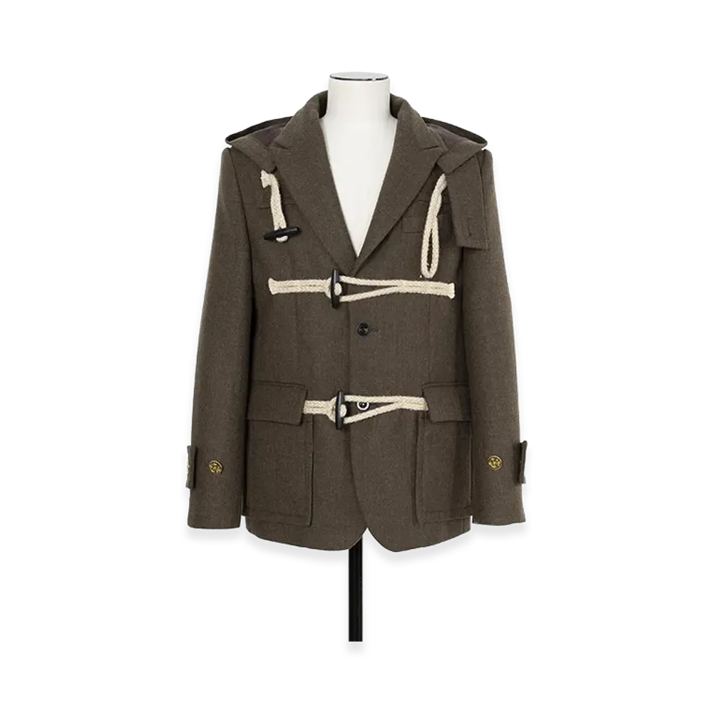sacai Wool Melton Jacket "Brown"