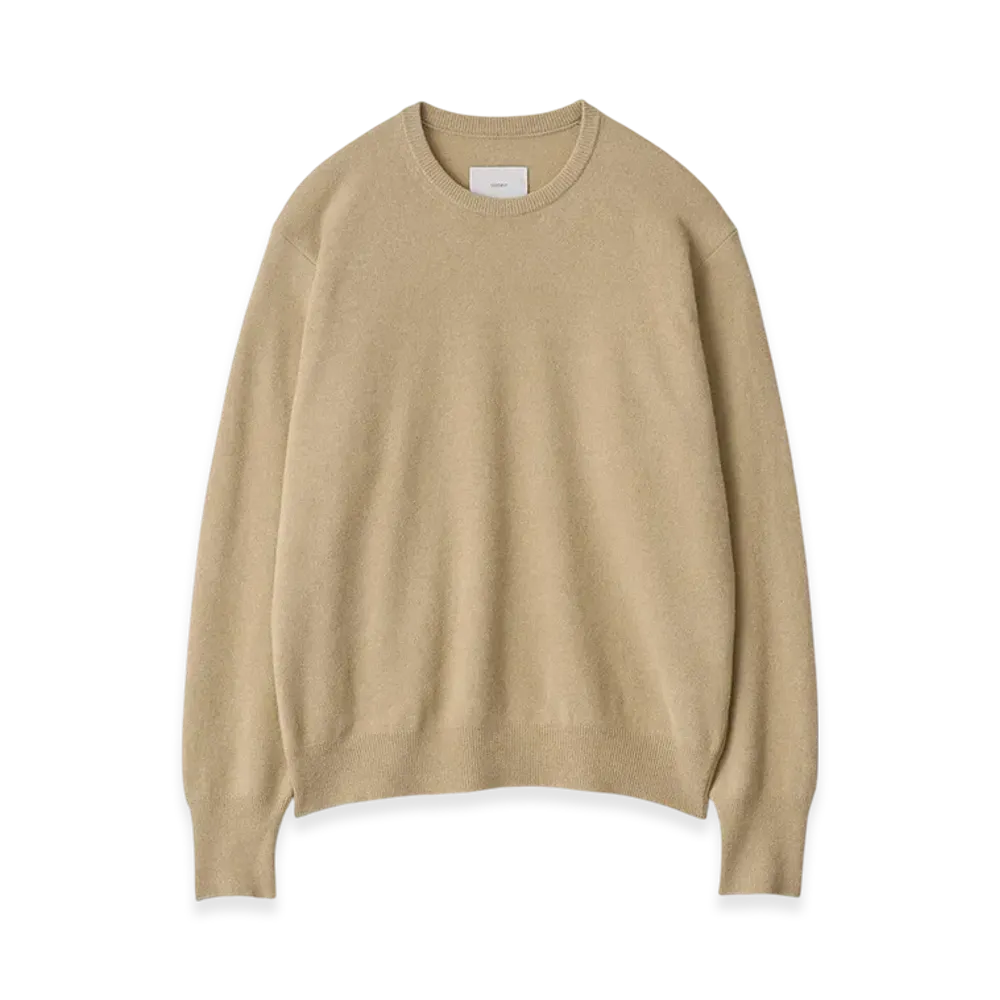 ssstein Extra Fine Wool Knit Crew Neck LS "Beige"