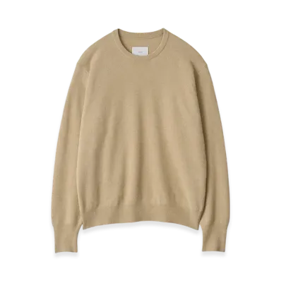 ssstein Extra Fine Wool Knit Crew Neck LS "Beige"