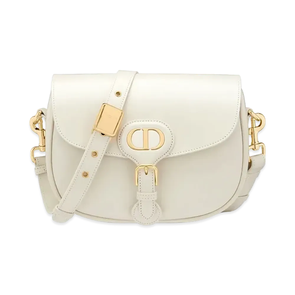 Dior Bobby Medium Bag Box Calfskin "White"