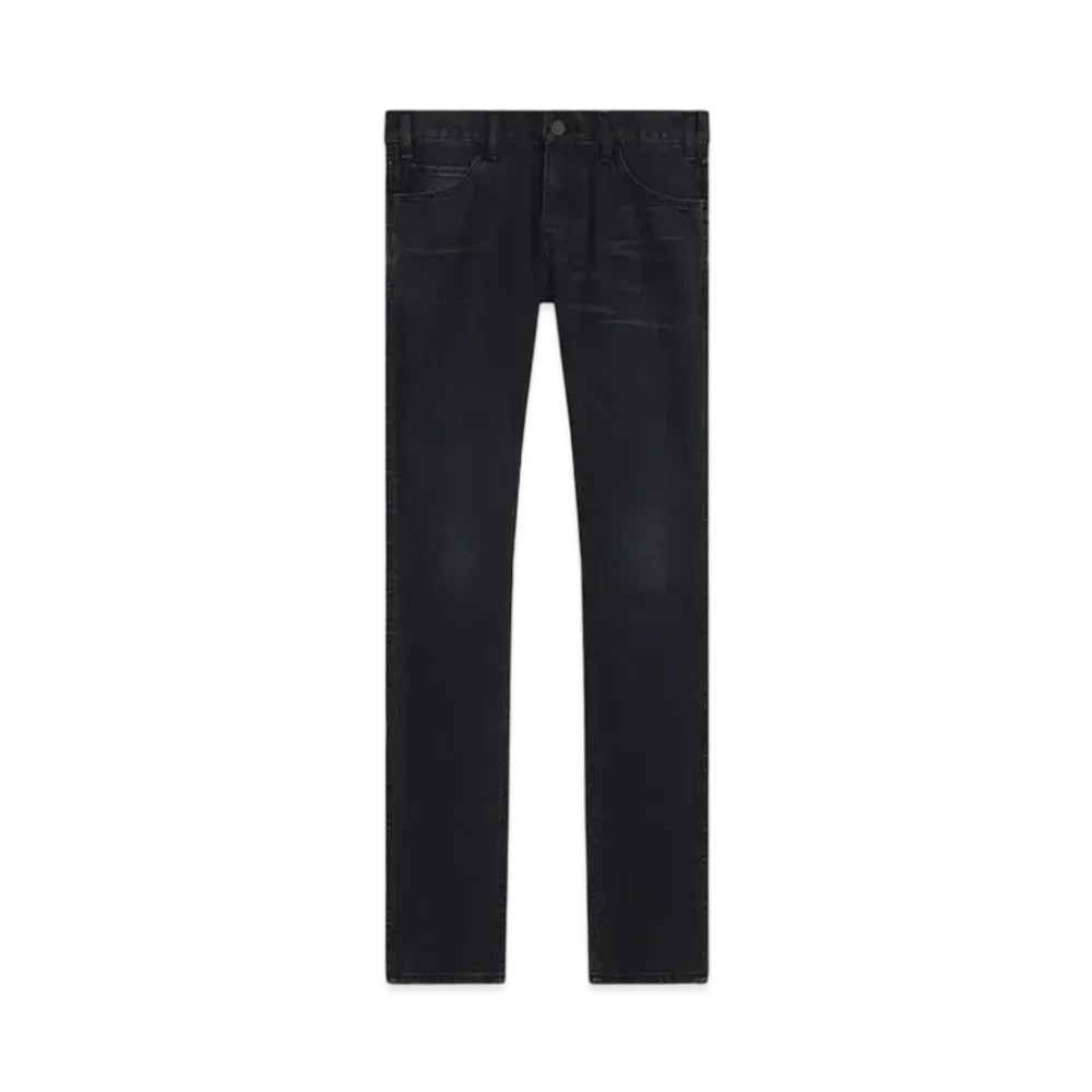 CELINE Skinny Jeans / Black Denim "Vintage Black"