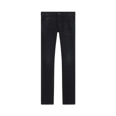 CELINE Skinny Jeans / Black Denim "Vintage Black"