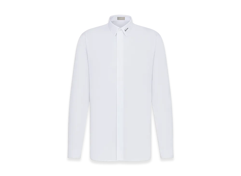 Dior Shirt with Dior Embroidery "White"
