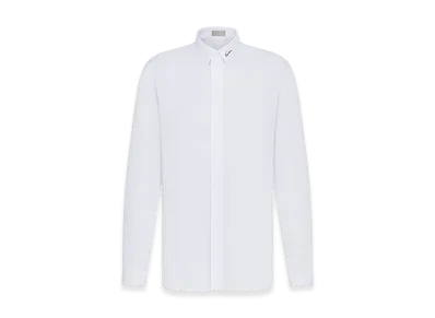 Dior Shirt with Dior Embroidery "White"