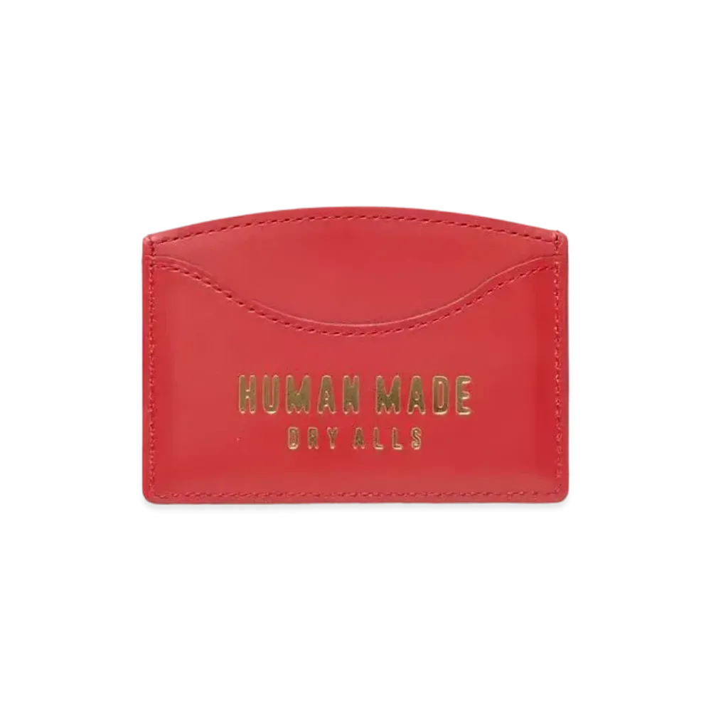 HUMAN MADE Leather Card Case "Red"