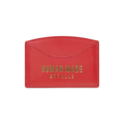 HUMAN MADE Leather Card Case "Red"