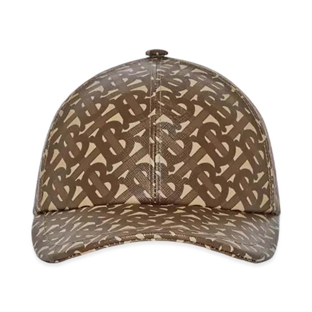BURBERRY TB Monogram Baseball Cap "Bridle Brown"