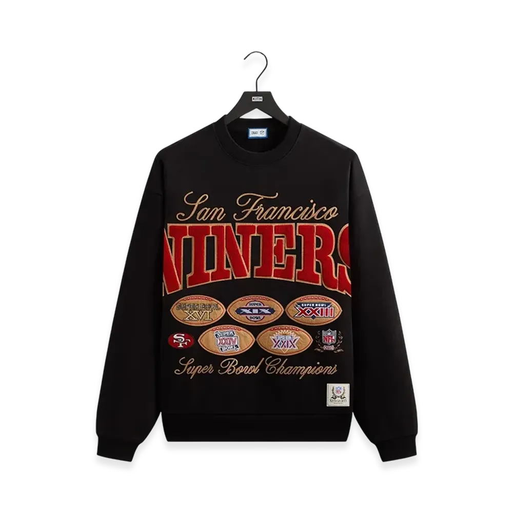 Kith x the NFL San Francisco 49ers Vintage Crewneck "Black"