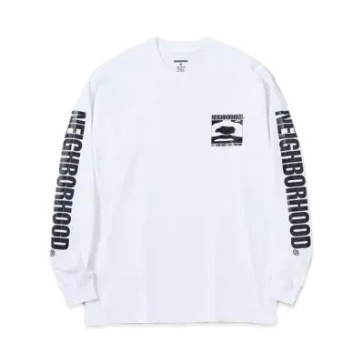 NEIGHBORHOOD GOD / C-TEE . LS "White"