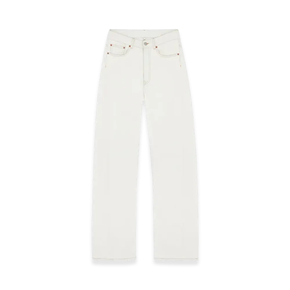 MM6 Maison Margiela Women's Contrast Stitch Jeans "White"