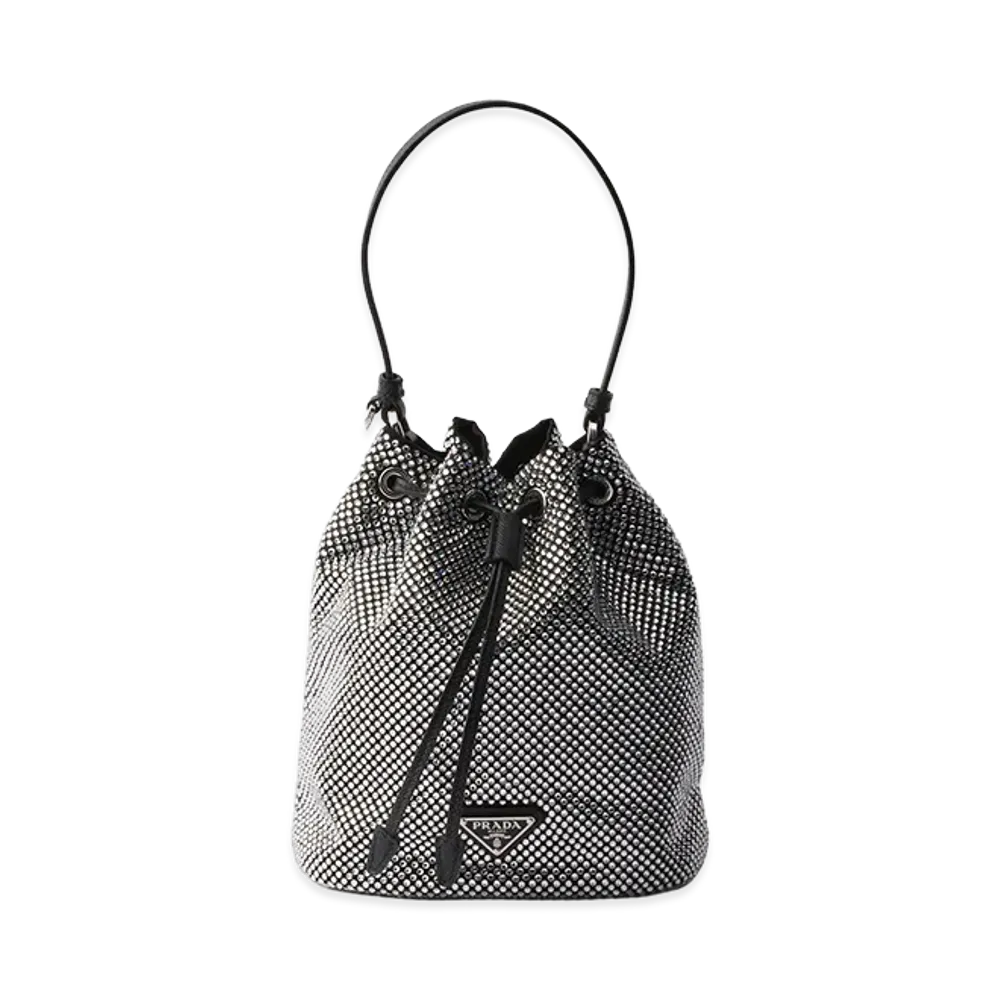 PRADA Crystal Satin Mini Bag "Crystal"