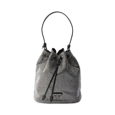 PRADA Crystal Satin Mini Bag "Crystal"
