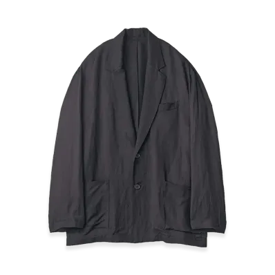 ssstein VIS/LI Bright Twill Single Breasted Jacket "Black"