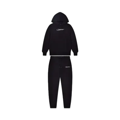 TRAPSTAR Hyperdrive Embroidered Tracksuit "Black"