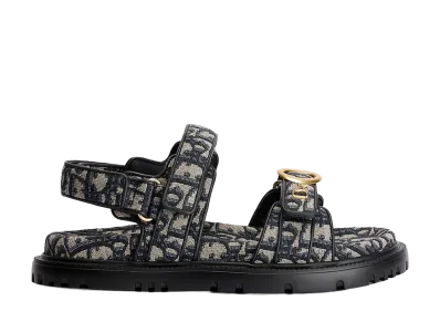 Dior Women's MyDior Sandal Dior Oblique Jacquard "Blue"