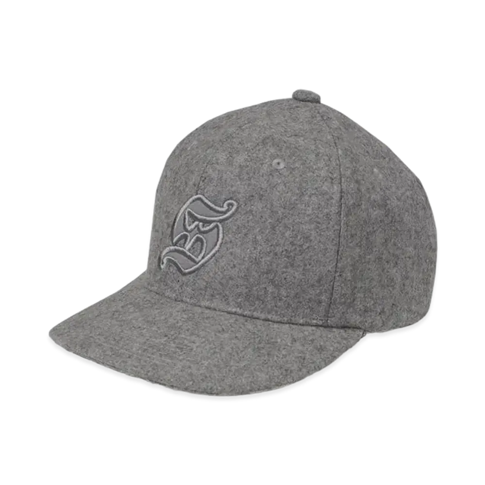 STUDIO SEVEN Melton 6P Cap "HEATHER GREY"