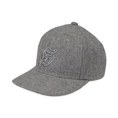 STUDIO SEVEN Melton 6P Cap "HEATHER GREY"