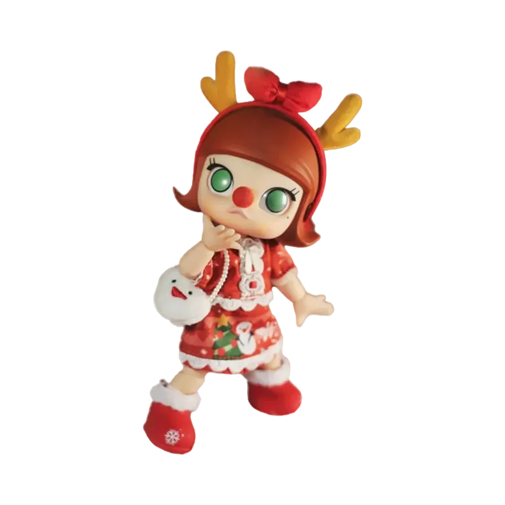 POP MART "BJD" MOLLY Christmas Reindeer Action Figure