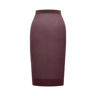 Saint Laurent Women's Pencil Skirt in Knit "Bordeaux"