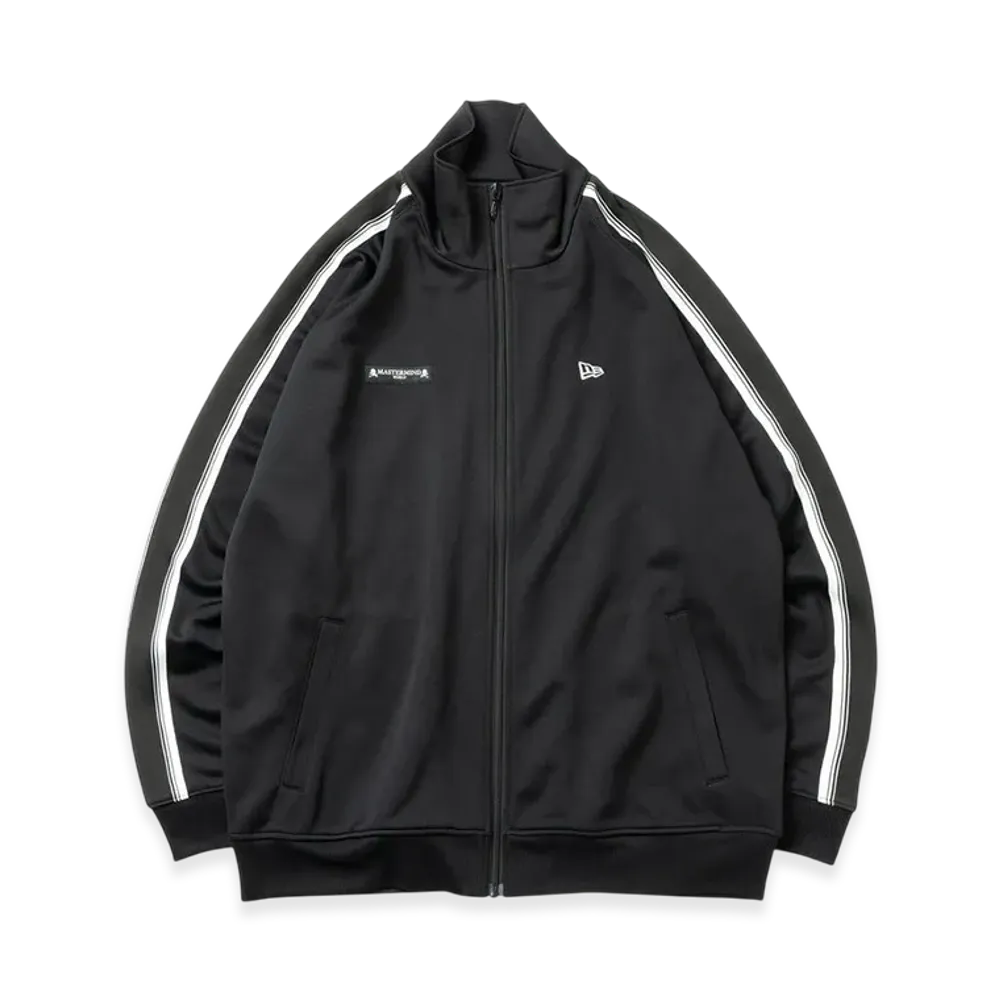 NEW ERA x Mastermind World Smooth Jersey Side Tape Track Jacket FW25 "Black"