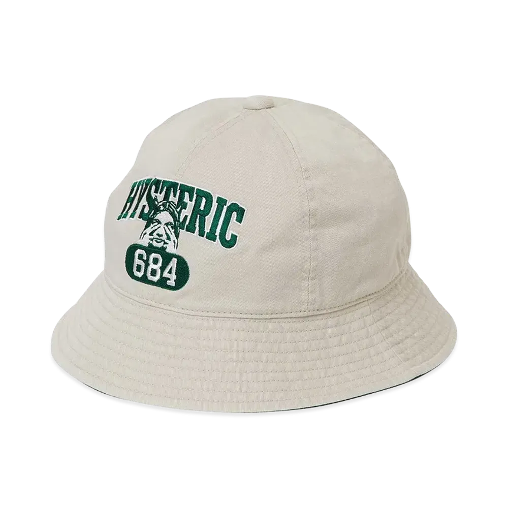 HYSTERIC GLAMOUR Evil College Crochet Hat "Beige"