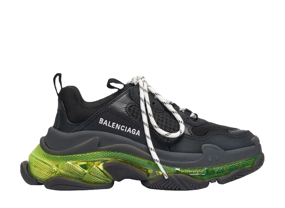 BALENCIAGA Women's Triple S "Black/Yellow Fluo"
