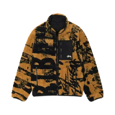 Stussy Sherpa Reversible Jacket "Yellow"