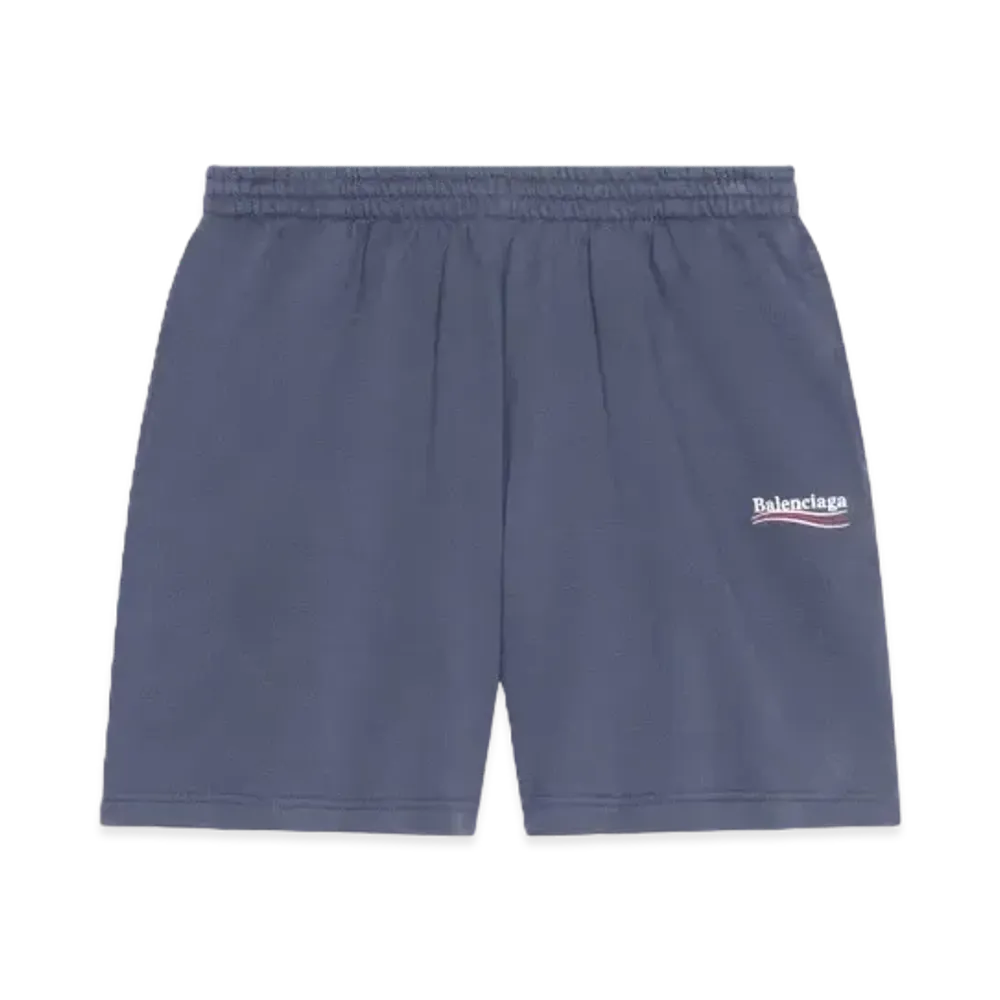 BALENCIAGA Men's Political Campaign Sweat Shorts "Grey"