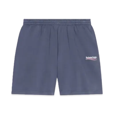 BALENCIAGA Men's Political Campaign Sweat Shorts "Grey"
