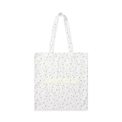 everyone Flower Logo Tote Medium "White"