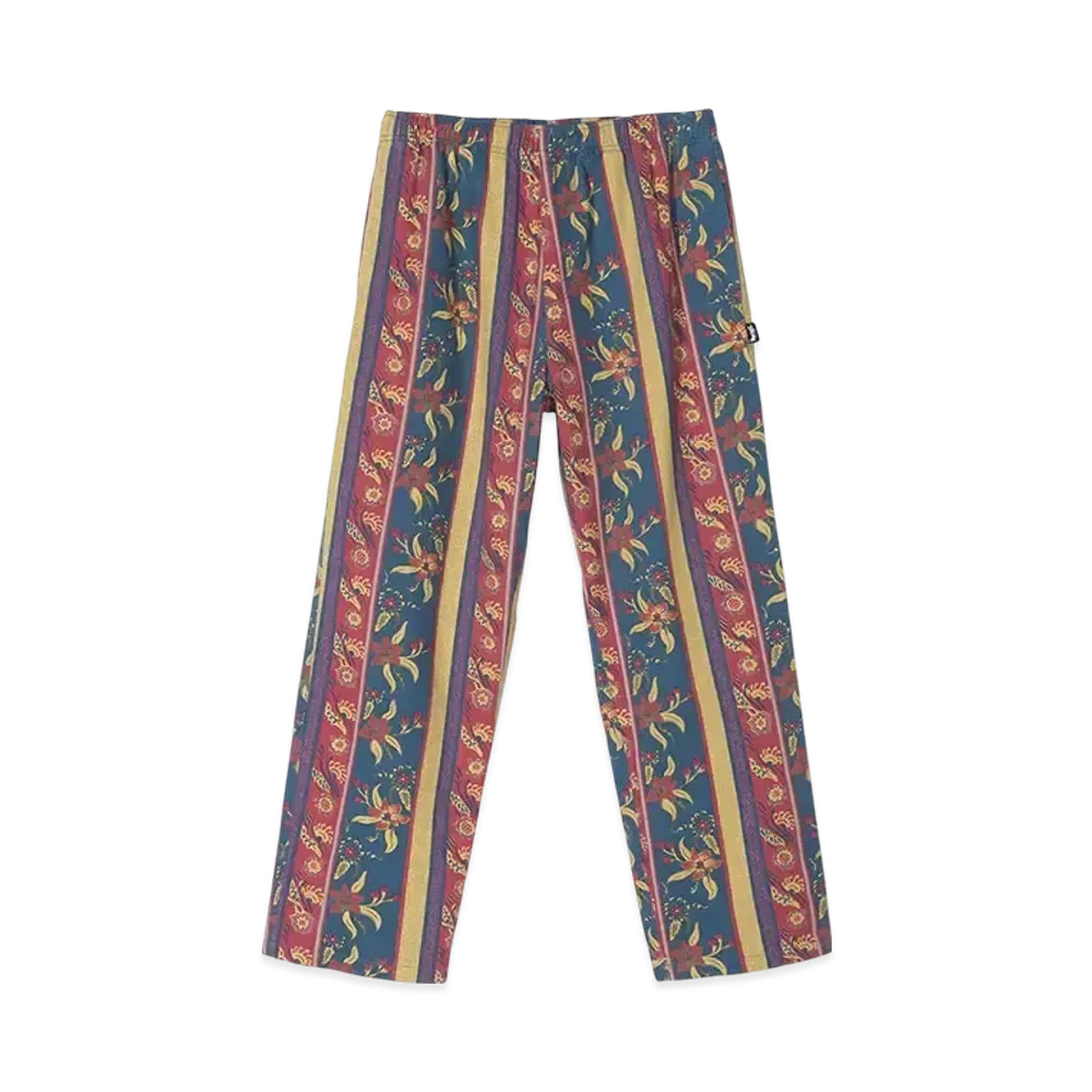 Stussy Fleur Stripe Beach Pant "Navy"
