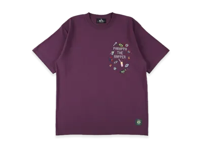 WIND AND SEA x Parappa The Rapper Parappa Rhinestone Tee "Purple"