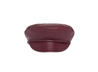 MIU MIU Nappa Leather Hat "Bordeaux"