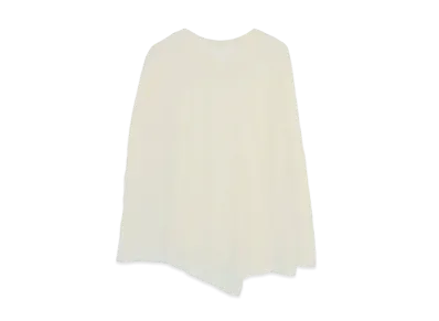 Yohji Yamamoto Y's PLAIN STICH WRINKLE FLARE LONG SLEEVE T "Ivory"