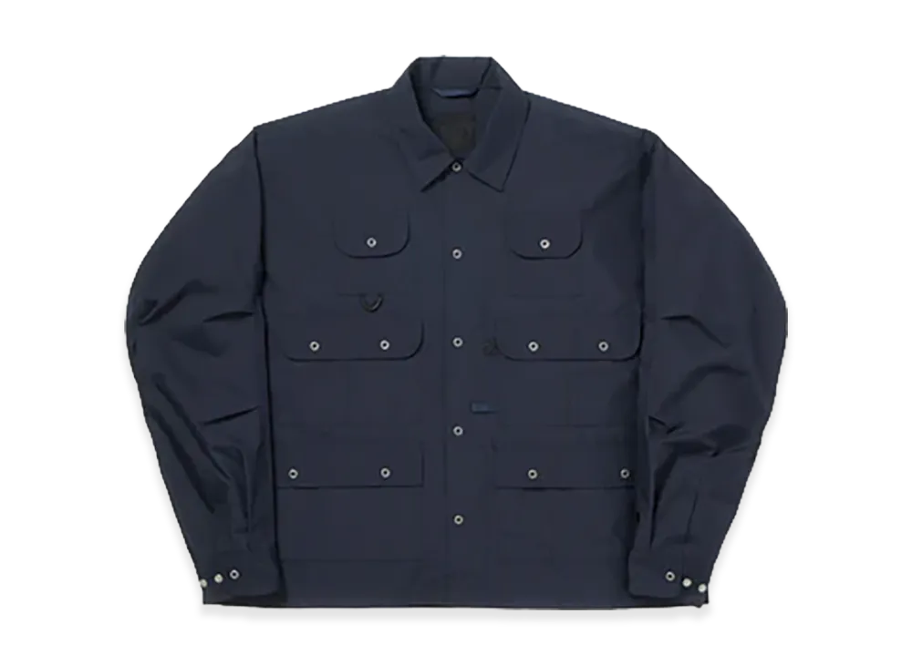 DAIWA PIER39 Women's Tech Multi Fishing Pocket Shirt L/S Solid "Dark Navy"