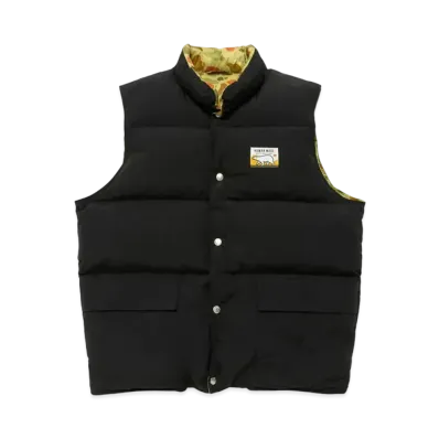 HUMAN MADE REVERSIBLE DOWN VEST "Black"
