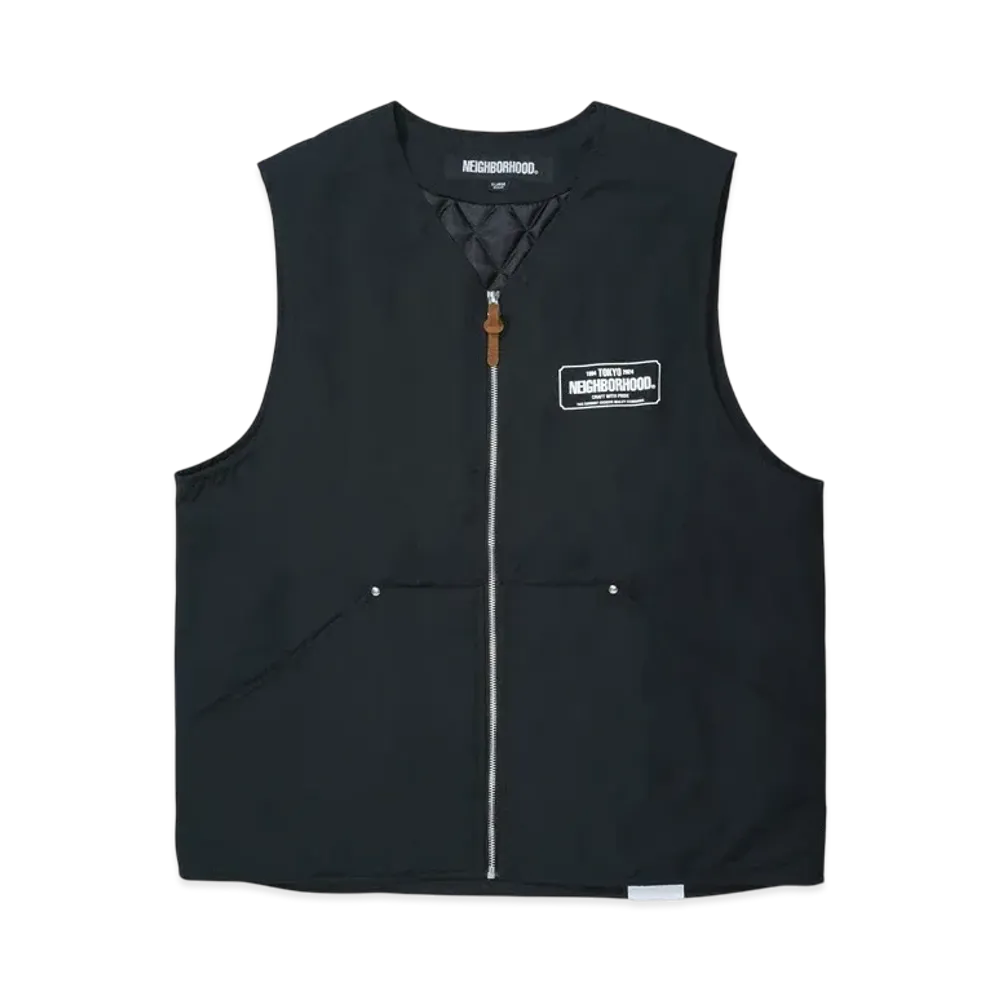 NEIGHBORHOOD Padded Work Vest "Black"