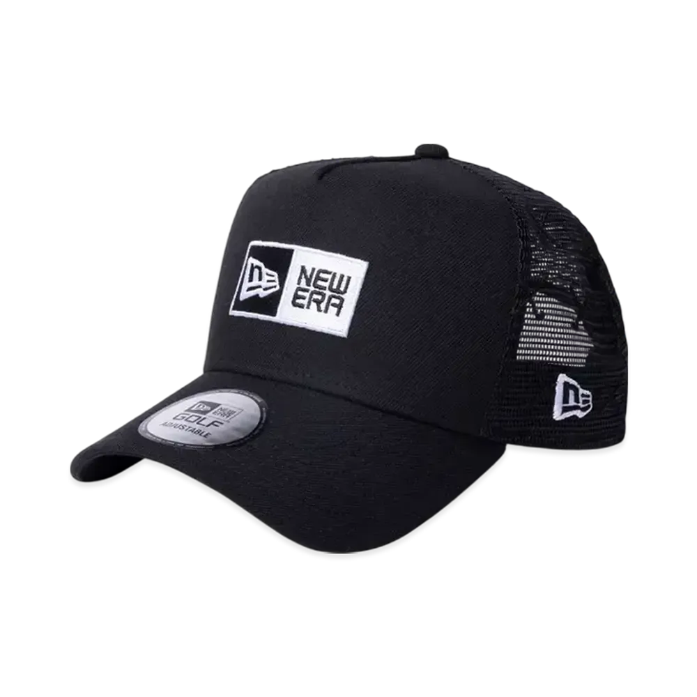 NEW ERA Golf 9Forty A-Frame Tracker Mesh Embroidery Box Logo "Black"