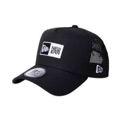 NEW ERA Golf 9Forty A-Frame Tracker Mesh Embroidery Box Logo "Black"