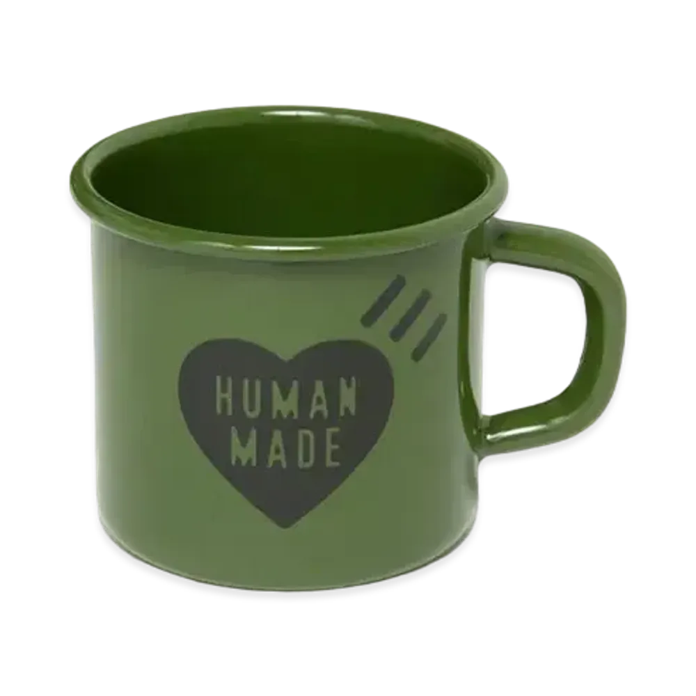 HUMAN MADE ENAMEL MUG "Olive"