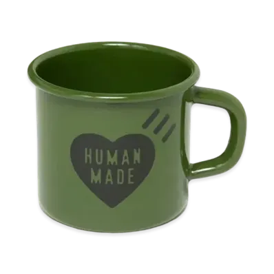 HUMAN MADE ENAMEL MUG "Olive"