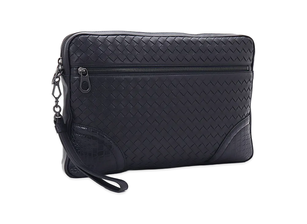 Bottega Veneta Clutch Bag "Dark Navy"