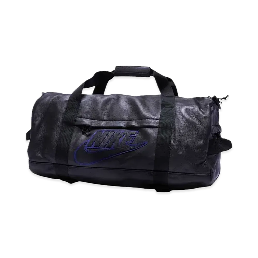 Supreme x Nike Leather Duffle Bag "Black"