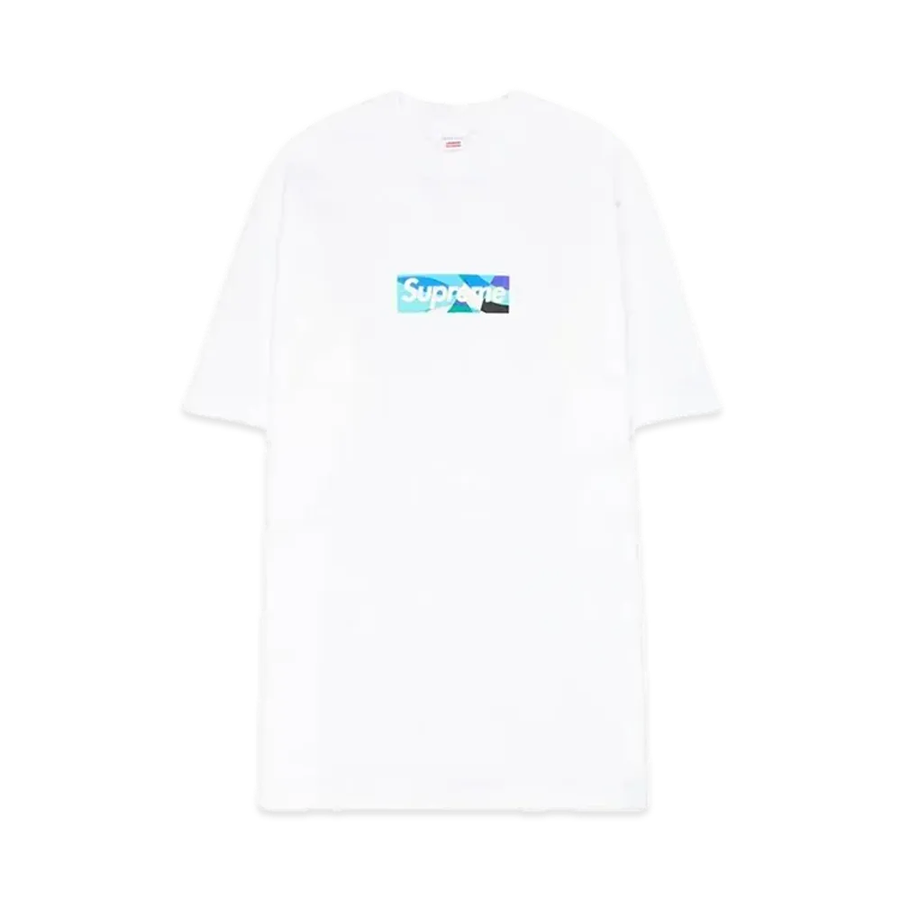 Supreme x Emilio Pucci Box Logo Tee "White/Blue"